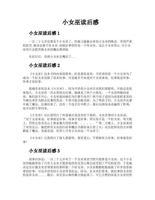 小女巫读后感