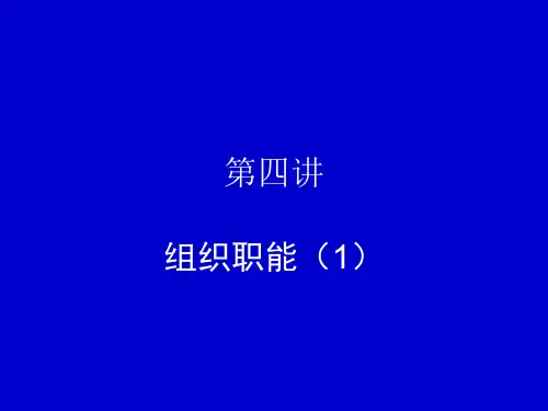 第四讲组织职能1
