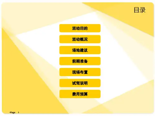 东风风行景逸SUV试乘试驾方案课件