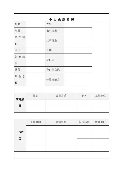 淡墨山水封面个人求职 自荐信 自我简介 自我鉴定 个人简历