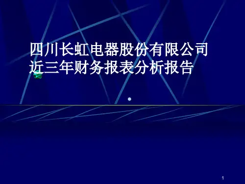 财务报表分析经典案例PPT课件