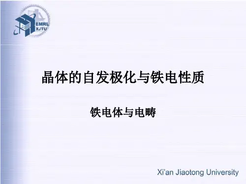 第六章-第二十八讲(铁电体与电畴 )