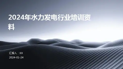 2024年水力发电行业培训资料