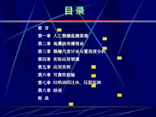微地震裂缝监测技术