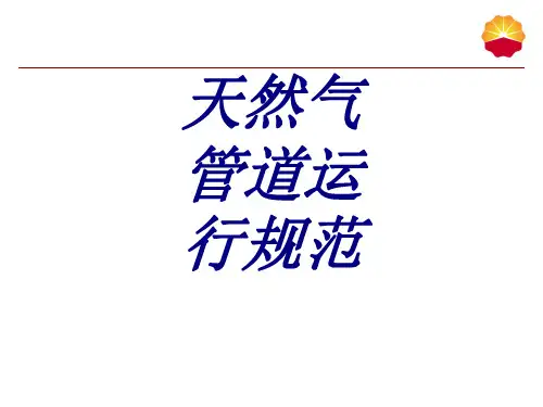 天然气管道运行规范PPT培训课件