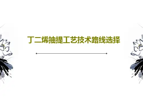 丁二烯抽提工艺技术路线选择共27页文档