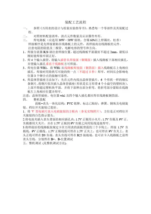 装配工艺流程