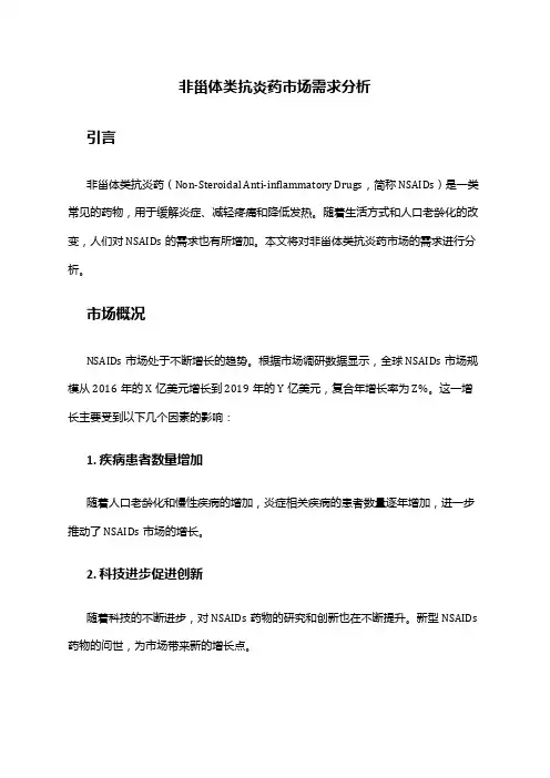 2024年非甾体类抗炎药市场需求分析