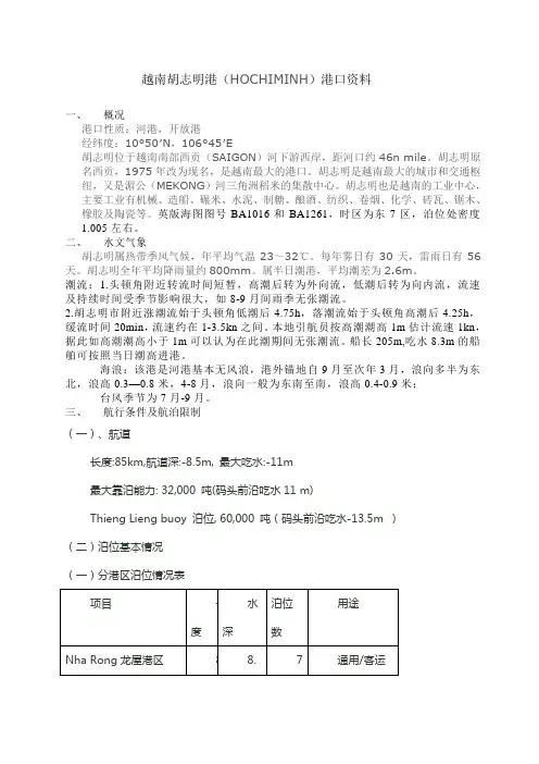 越南胡志明港