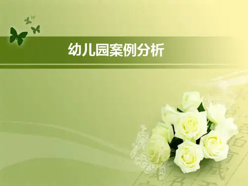 幼儿园经典案例分析53-优质课件