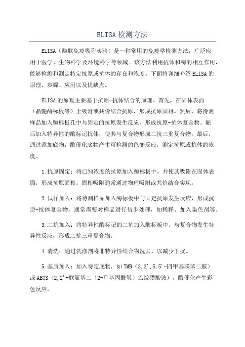 ELISA检测方法