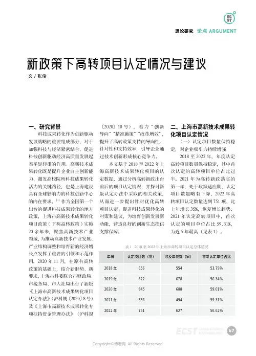 219331705_新政策下高转项目认定情况与建议