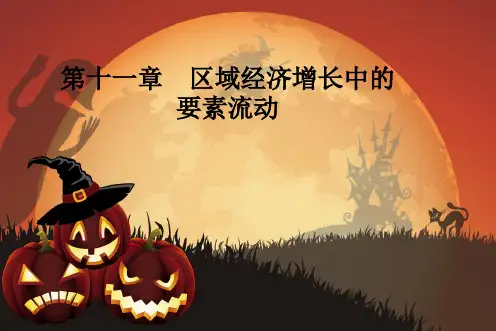 第十一章   区域经济增长中的要素流动  《区域经济学》PPT课件