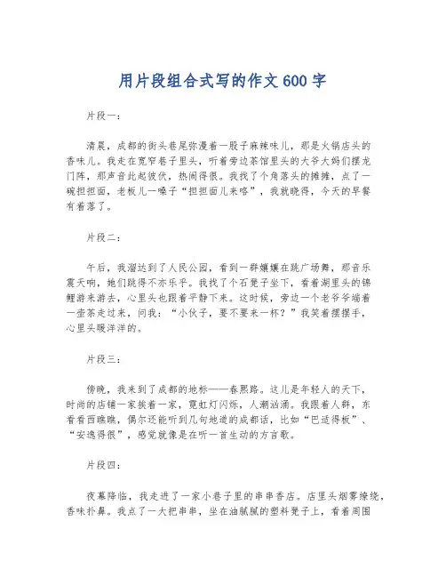 用片段组合式写的作文600字