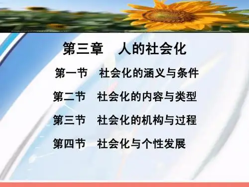 社会学  第三章