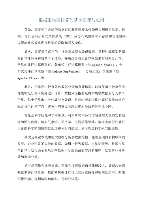 数据密集型计算的基本原理与应用