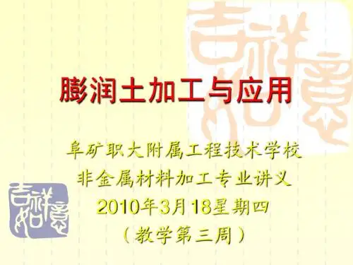 第七部分膨润土改性