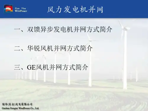 风力发电机并网 原理ppt课件