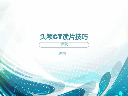 头颅CT读片技巧