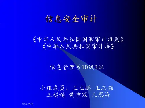 《信息安全审计》PPT课件
