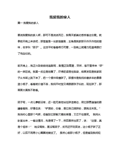作文《我爱我的家人》