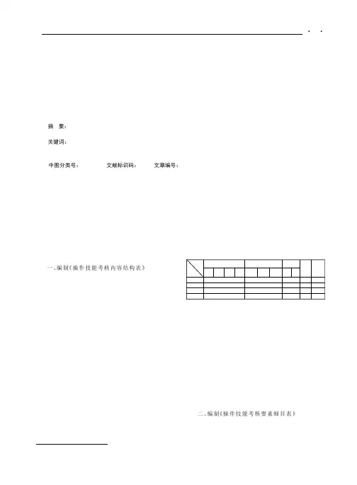 操作技能题库开发