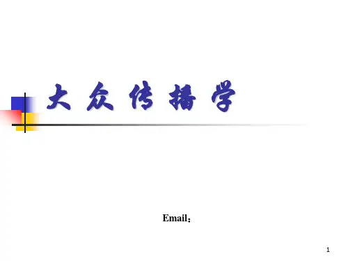 大众传播学第四讲