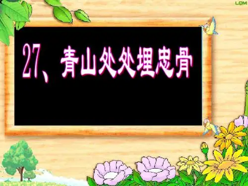 小学五年级语文教学课件_青山处处埋忠骨