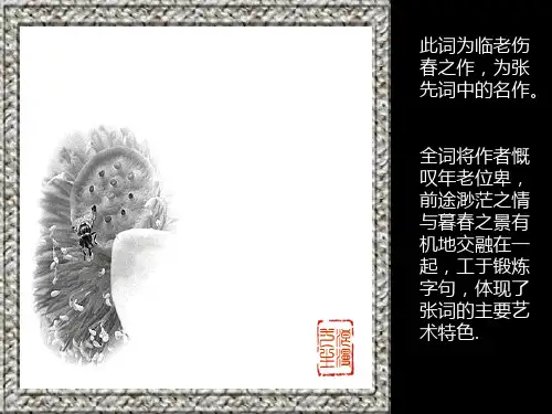 张先天仙子赏析