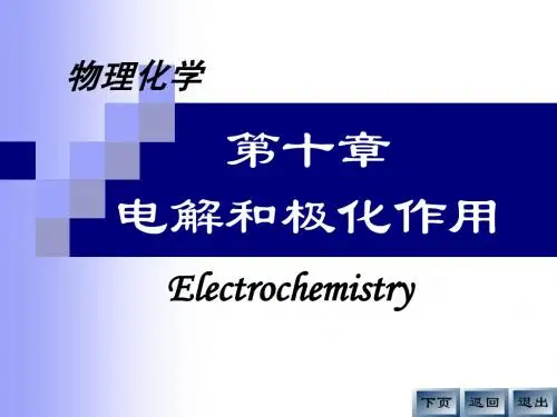 10电解和极化作用