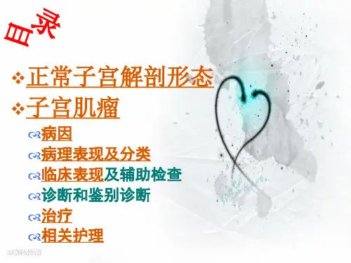 子宫肌瘤小讲课【PPT课件】