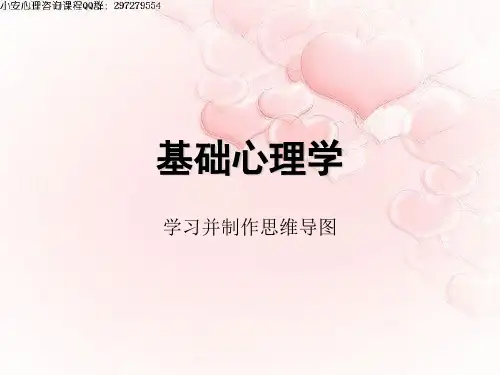 基础心理学思维导图