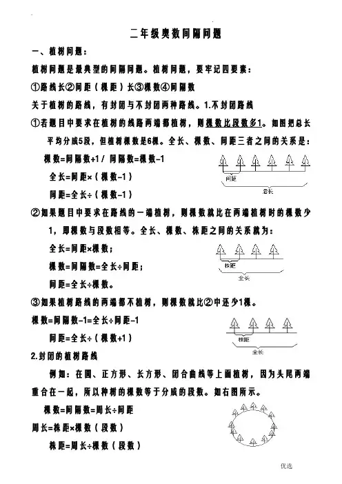 二年级奥数间隔问题教师