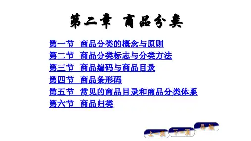 第二章  商品分类 《商品学基础》PPT课件