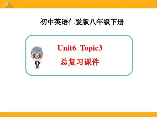 仁爱版八年级下Unit6 Topic 3总复习课件(共18张PPT)