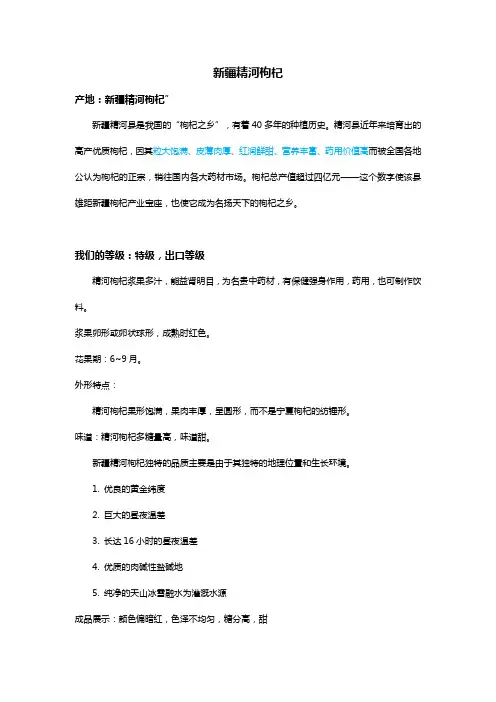 新疆精河枸杞