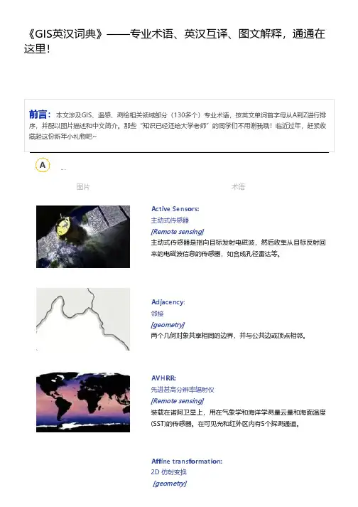 《GIS英汉词典》 专业术语、英汉互译、图文解释