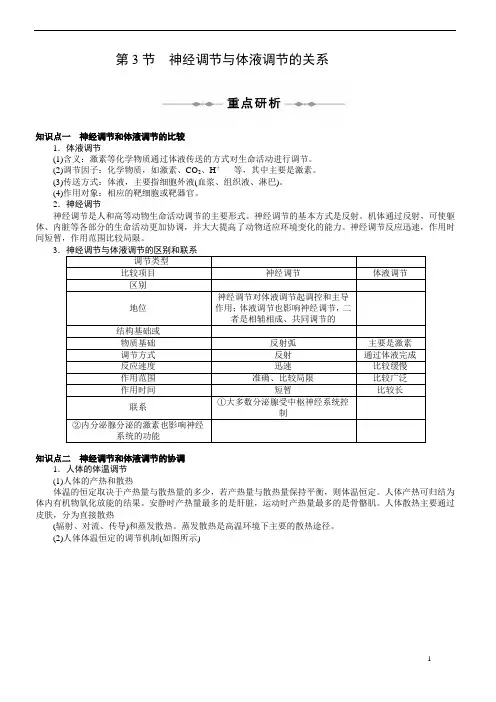 高中生物第二章第三节—激素调节与神经调节(含答案解析)