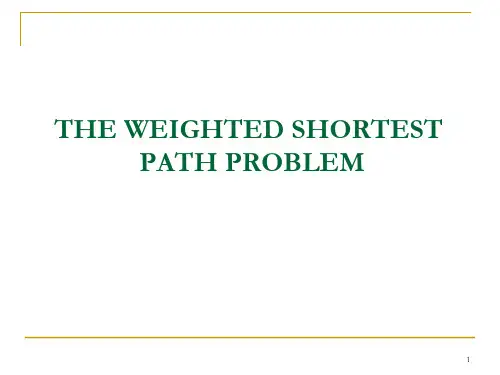 WeightedShortestPathProblem