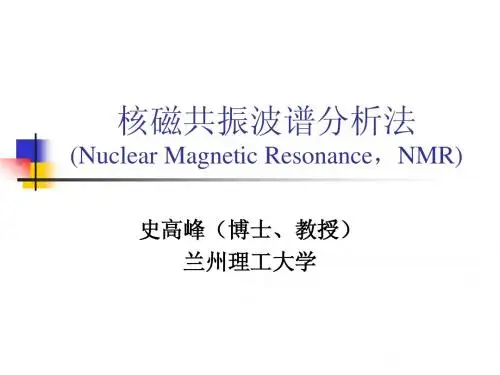 核磁共振波谱分析