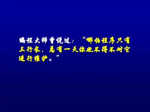 软件维护整理ppt课件