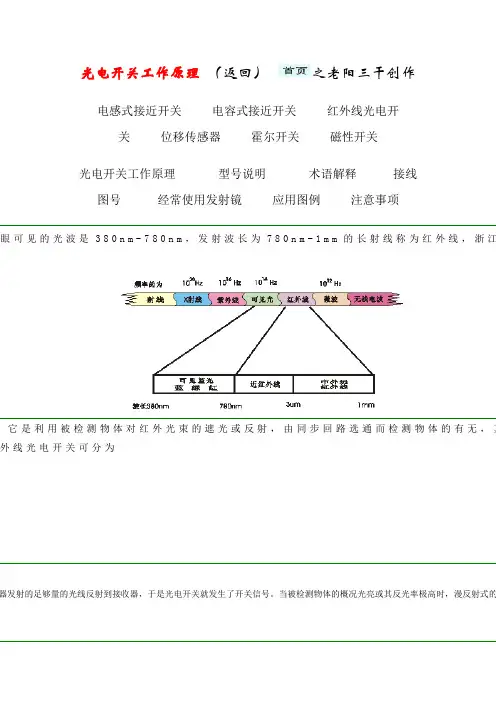 光电开关工作原理