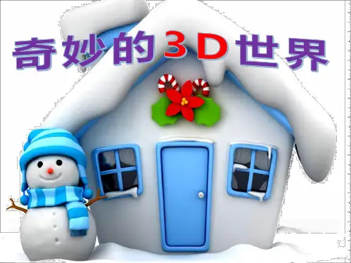 小学信息技术_奇妙的3D世界教学课件设计