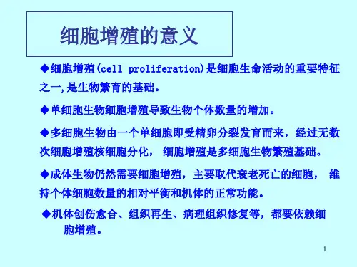 第11章1细胞增殖及其调控