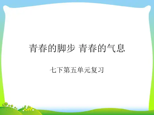 青春的脚步青春的气息-课件