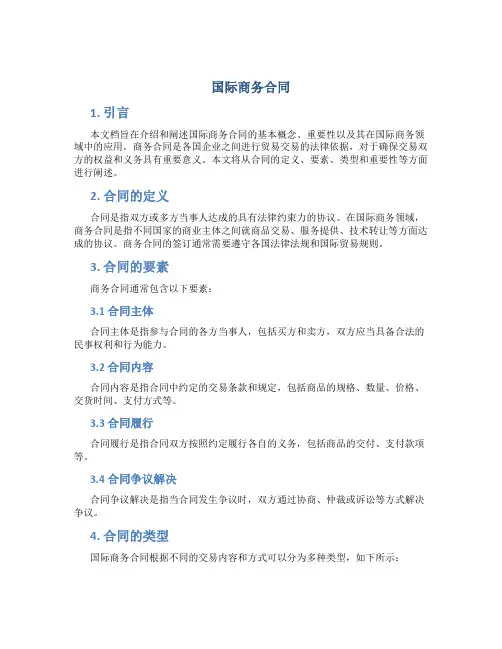 国际商务合同