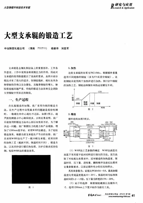 大型支承辊的锻造工艺