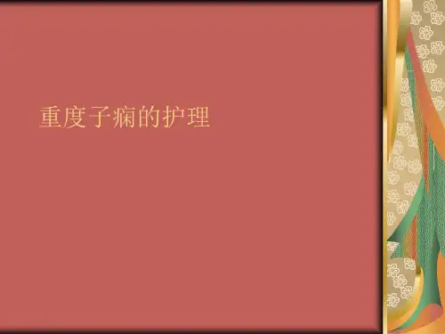 重度子痫的护理(教学查房)