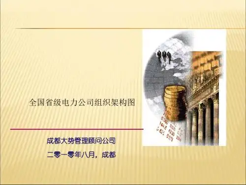 全国省级电力公司组织架构图