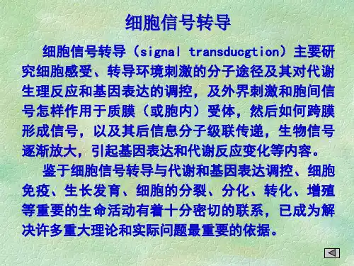 细胞信号转导